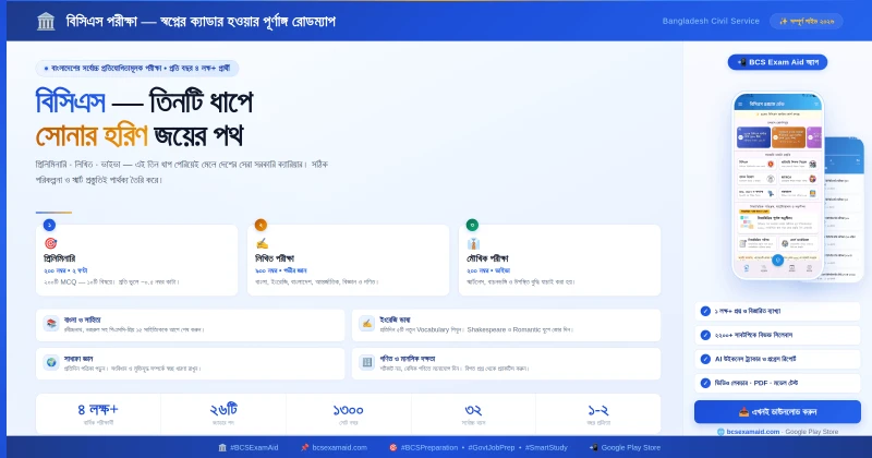 বিসিএস পরীক্ষা (BCS Exam) পূর্ণাঙ্গ গাইডলাইন